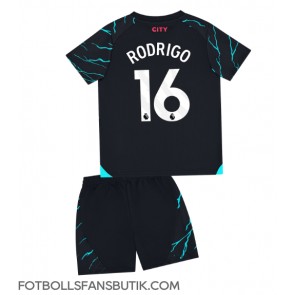 Manchester City Rodri Hernandez #16 Replika Tredje Tröja Barn 2023-24 Kortärmad (+ Korta byxor)